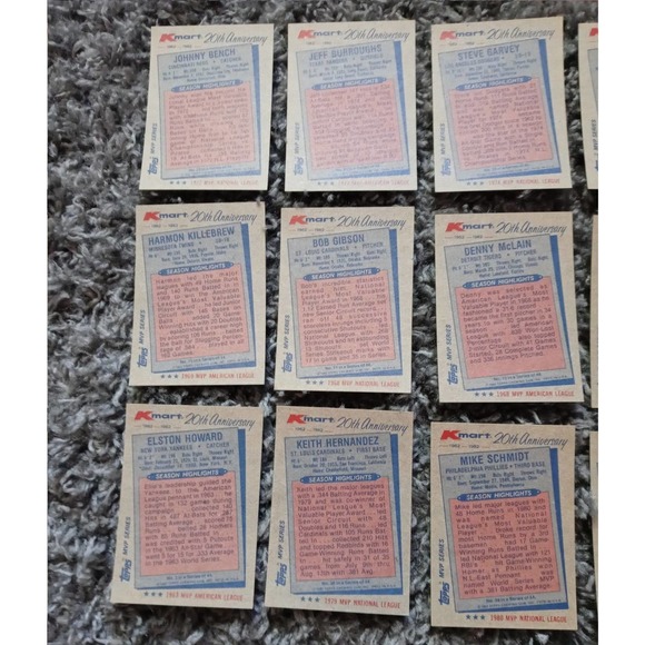 Vintage Baseball Cards - Lot of 31 Cards from 1982 Topps Kmart 20th Anniversary - Picture 7 of 10